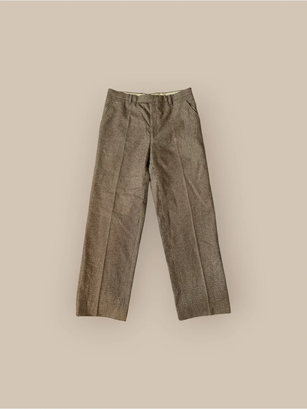 Vintage wool Brown Men's Dress Pants trousers